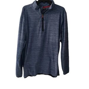 Avalanche Outdoor Supply Men's Quarter Zip Top Stand Up Pullover  Size XL Blue